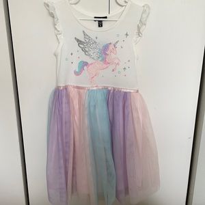 Zunie Tutu Rainbow Unicorn Dress - Girls size 6